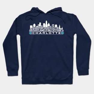 Charlotte Basketball Team 23 Player Roster, Charlotte City Skyline Hoodie